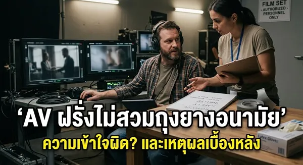 av ฝรั่งไม่สวมถุงยางอนามัย